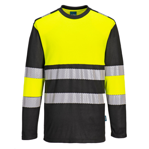 PW3 Hi-Vis Cotton Comfort Class 1 T-Shirt L/S