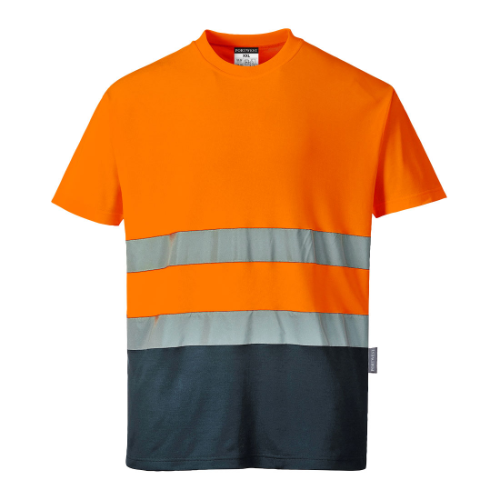 Hi-Vis Cotton Comfort Contrast T-Shirt S/S