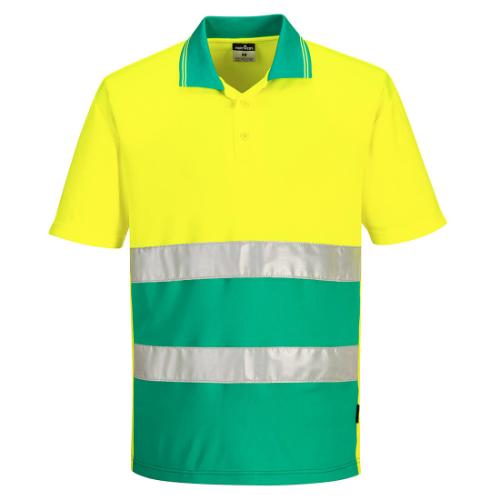 Hi-Vis Lightweight Contrast Polo Shirt S/S