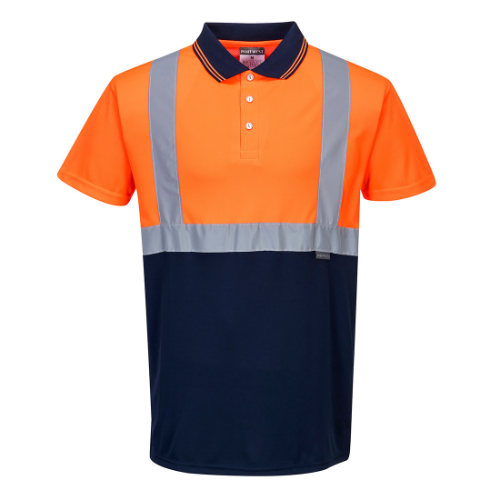 Hi-Vis Contrast Polo Shirt S/S