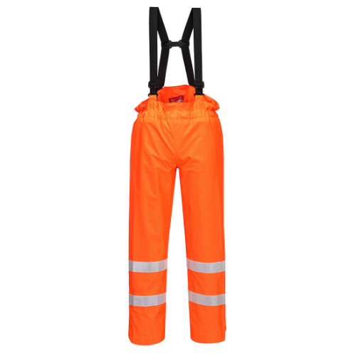 Bizflame Rain Unlined Hi-Vis Antistatic FR Trousers