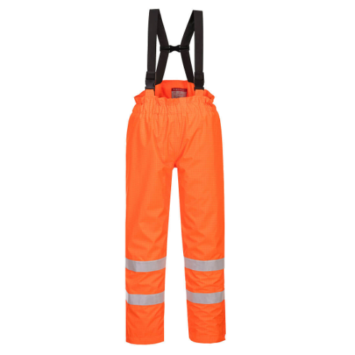 Bizflame Rain Lined Hi-Vis Antistatic FR Trousers