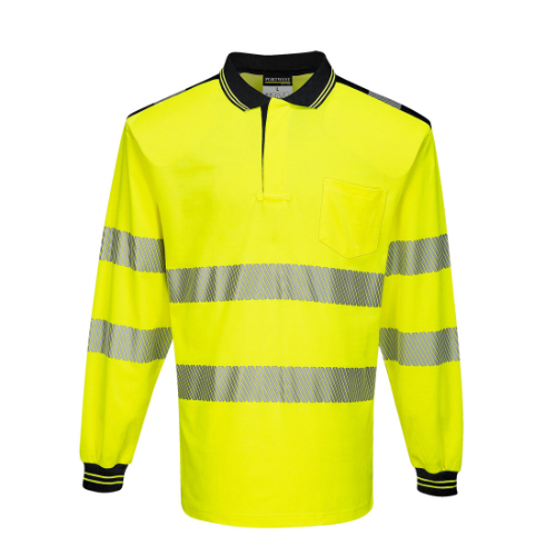 PW3 Hi-Vis Cotton Comfort Polo Shirt L/S