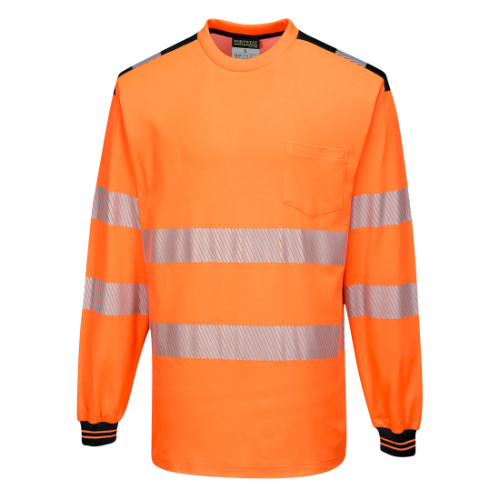 PW3 Hi-Vis Cotton Comfort T-Shirt L/S