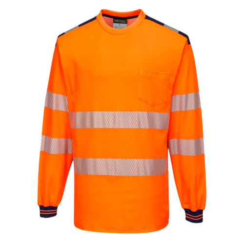 PW3 Hi-Vis Cotton Comfort T-Shirt L/S