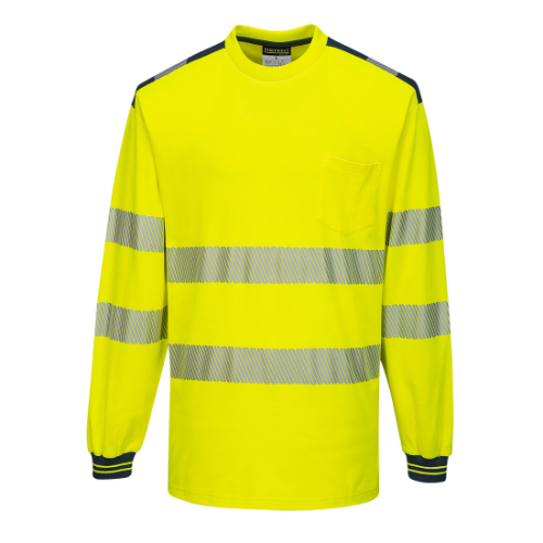 PW3 Hi-Vis Cotton Comfort T-Shirt L/S