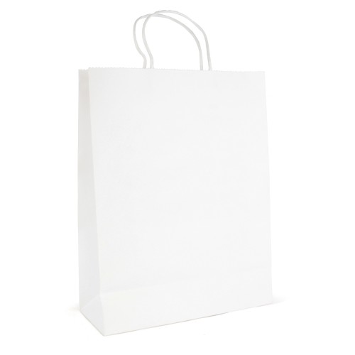 Brunswick Large White Paper Bag in White