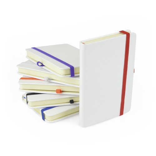 A6 White Mole Notebook in White