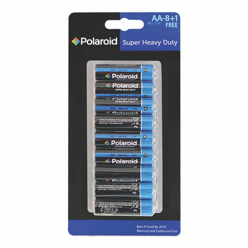 Aa Polaroid Heavy-Duty Batteries (9-Pack)