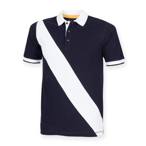 Diagonal Stripe Piqué Polo Shirt - Tag-Free