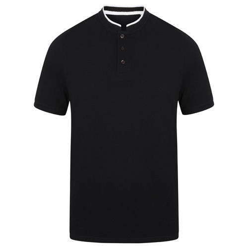 Stand Collar Stretch Polo Shirt