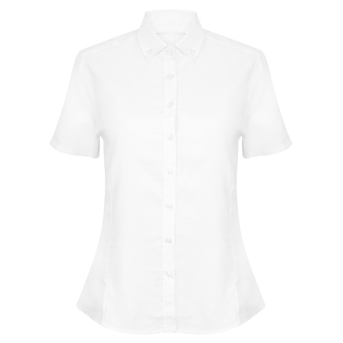 Women'S Modern Short Sleeve Oxford Shirt