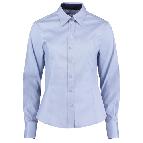 Women'S Contrast Premium Oxford Shirt Long Sleeve