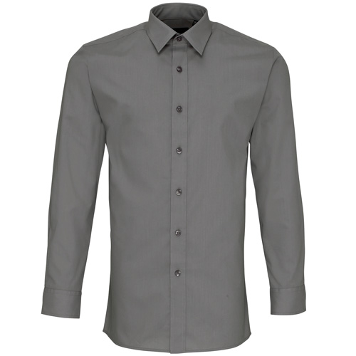 Colours' Poplin Fitted Long Sleeve Shirt