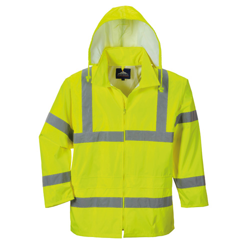 JORESTECH Hi-Vis Safety Rain Jacket, ANSI Class 3 (Yellow, S) 