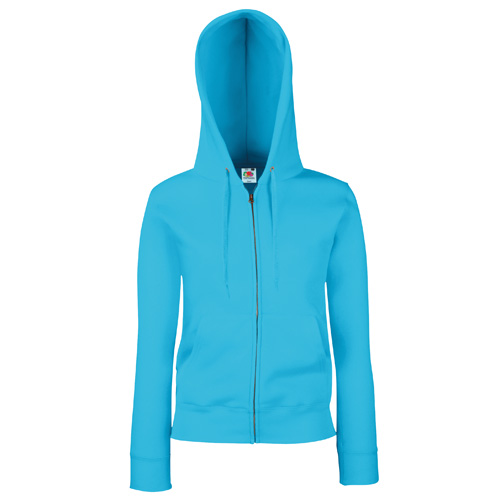 Premium 70/30 Lady-Fit Hooded Sweatshirt Jacket