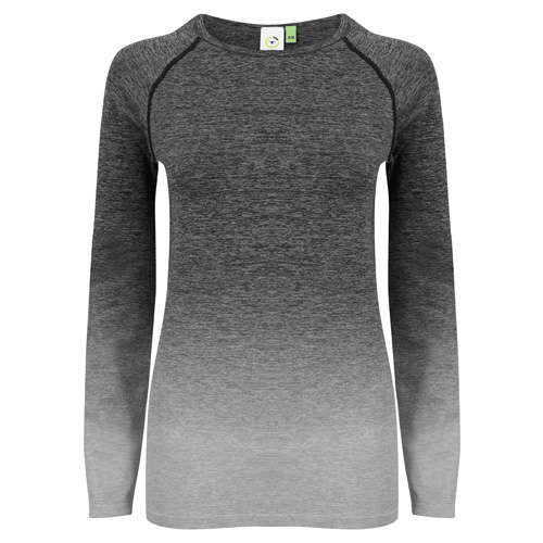 Women'S Seamless Fade Out Long Sleeve Top