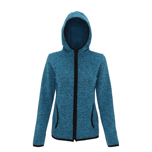 Women'S Melange Knit Fleece Jacket