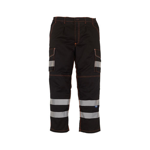 Hi-Vis Polycotton Cargo Trousers With Knee Pad Pockets (Hv018T/3M)