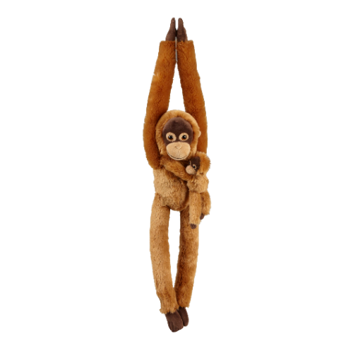 ORANG-UTAN HANGING WITH BABY Soft Toy