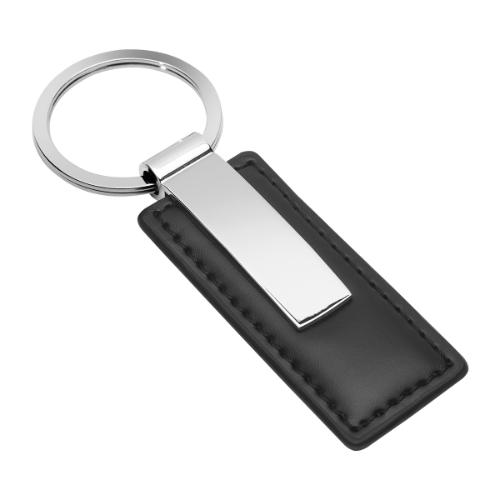 Rectangular Key Ring with Engraving Plate