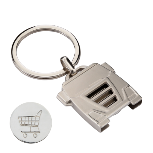 Truck Design Metal Keyring with Customisable Caddychip