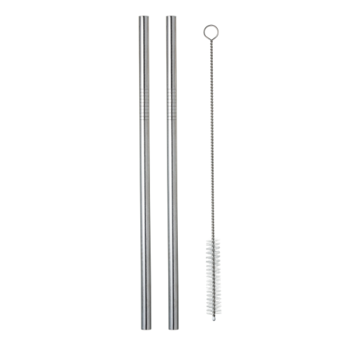 Stainless Steel Reusable Straw Set