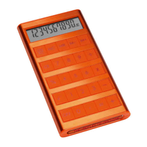 Solar Calculator with Engraving Area