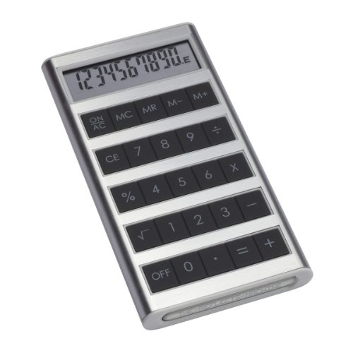 Solar Calculator with Engraving Area