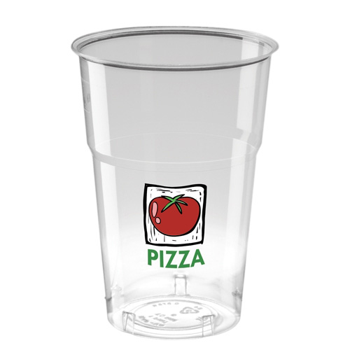 Disposable Plastic Tumbler (620ml/22oz) - Crystal Polystyrene