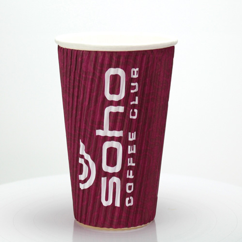 16oz Rippled Simplicity Paper Cup