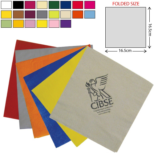 Coloured Lunch Napkin 2ply (33x33cm)
