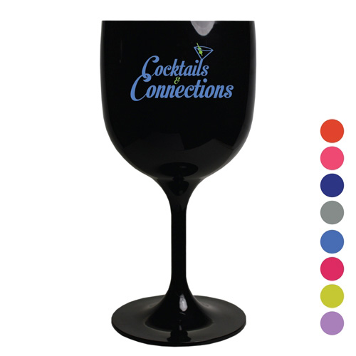 Reusable Coloured Polycarbonate Large Wine/Water Glass (260ml)