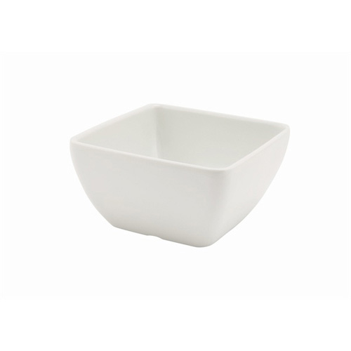 White Melamine Square Bowl (10.5cm)