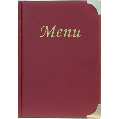 A5 Wine Menu Holder - 8 pages