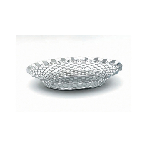 Stainless Steel Oval Basket 26x18cm