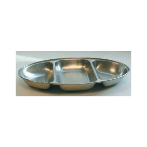 Stainless Steel Oval Vegetable Dish (14 inch)