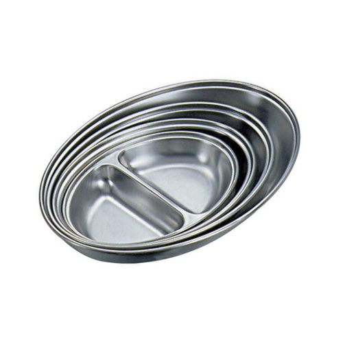 Stainless Steel Oval Vegetable Dish (12 inch)