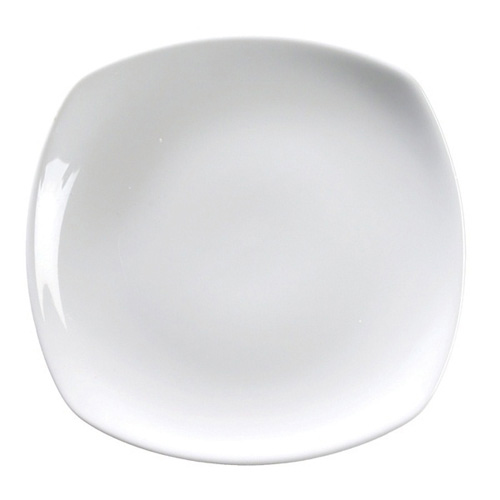 Ceramic Round Edged Square Plate (17cm/6.6