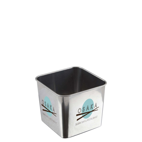 Stainless Steel Square Serving Tub (8x8x6cm)