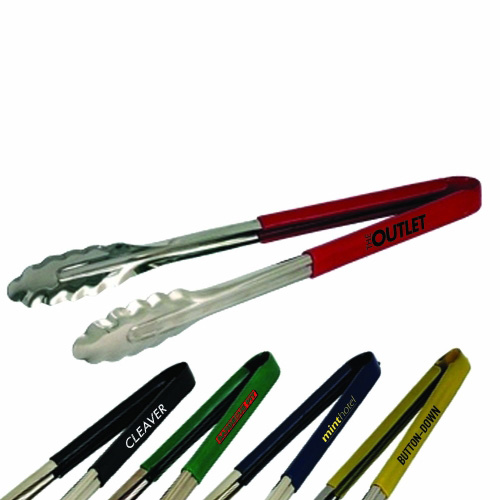 Colour Coded Stainless Steel Tongs (23cm)