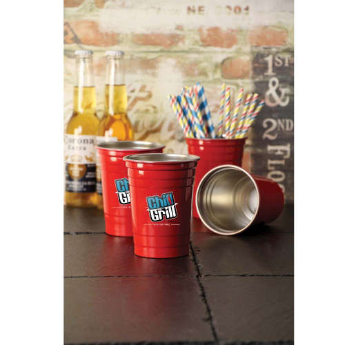 Stainless Steel American Style Party Cups (455ml/16oz)