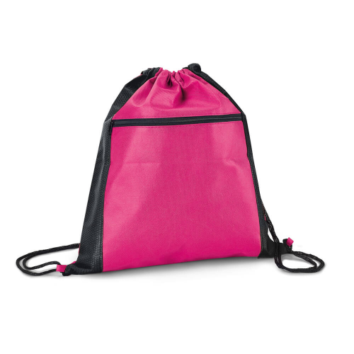 Non Woven Drawstring Bag With Front Pocket