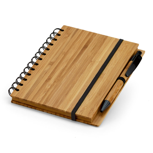 Bamboo Notepad With Lined Recycled Paper
