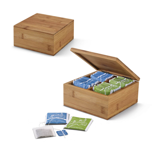 Bamboo Tea Chest With Magnetic Lock