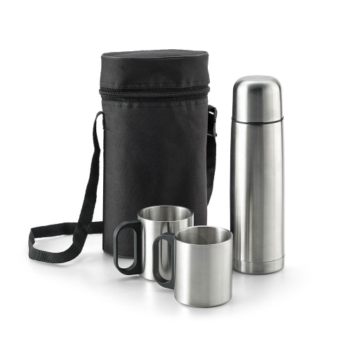 Thermal Bottle Set With 2 Mugs
