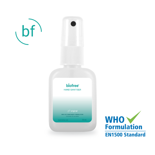 Hand Sanitiser 30ml Oval Atomiser (Generic Biofree Label)
