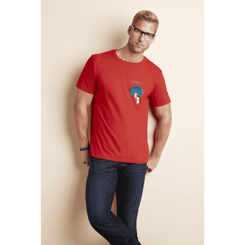 Gildan SoftStyle T-Shirt - Coloured (Transfer Print - 102 X 102mm)