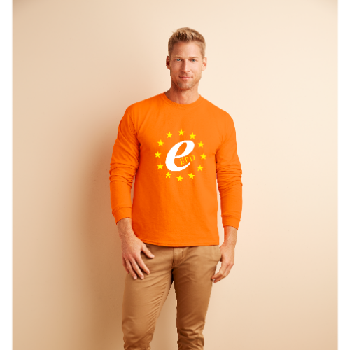 Gildan Ultra Cotton Long Sleeve T-Shirt - Coloured (DTG Print - 102 x 102mm)