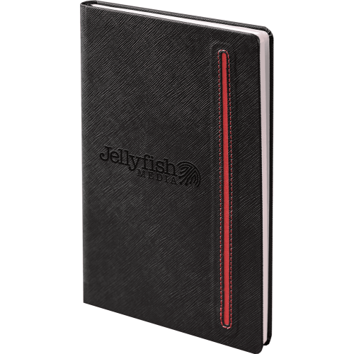 Notebooks - Denim Black Notebook (De-Dome Print)